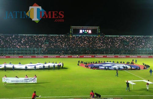 Perayaan ulang tahun Arema ke 31 tahun 2019 lalu (foto dok MalangTIMES)