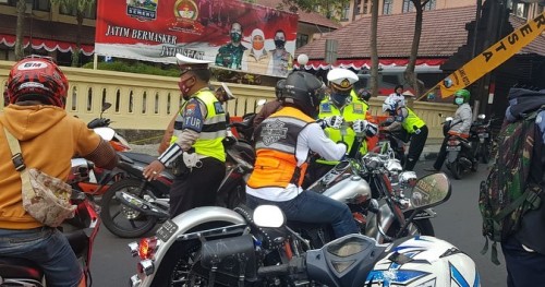 Ilustrasi razia Operasi Patuh Semeru 2020 (Satlantas Polresta Malang Kota)
