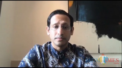 Menteri Pendidikan dan Kebudayaan (Mendikbud) Nadiem Makarim dalam videonya. (Foto: Video Mendikbud/Ima MalangTIMES)