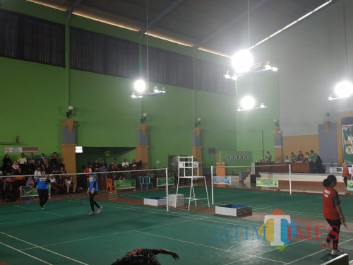 Suasana pertandingan cabor bulutangkis di ajang Porprov VI 2019 lalu (Hendra Saputra)