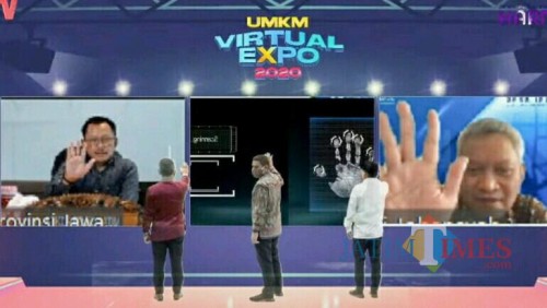 UMKM Virtual Expo 2020 yang berlangsung di gedung Bank Indonesia, Kediri. (ist)