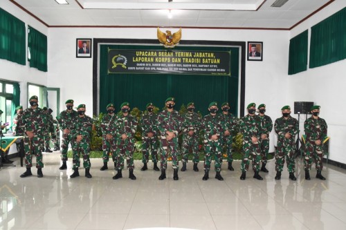 Suasana saat Sertijab enam Pamen dibawah jajaran Korem 083 Bdj (Ist)