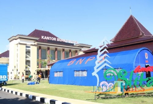 Kantor Bupati Blitar di Kanigoro.(Foto : Aunur Rofiq/BlitarTIMES)
