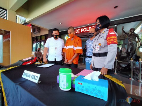 Angga Prasetya, Residivis curanmor yang kembali ditangkap (Anggara Sudiongko/MalangTIMES)