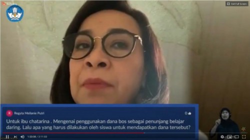 Situasi pelaksanaan Webinar Seru Belajar Kebiasaan Baru. (Foto: istimewa)