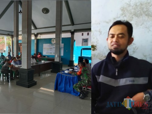 Kiri situasi saat Mediasi dan Klarifikasi, kanan Wiwik Agung Suryanto sekdes Ngrejo / Foto : Istimewa / Tulungagung TIMES