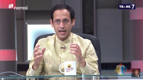 Mendikbud RI, Nadiem Makarim. (Foto: Youtube Najwa Shihab)