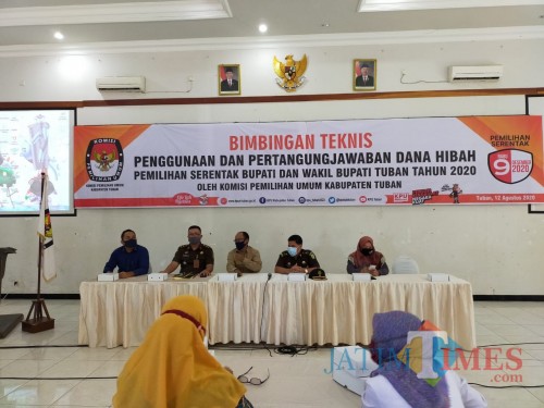 Agenda yang diselenggarakan di Gedung Pertemuan Ruang Cempaka KSPKP Tuban(8/12/2020).