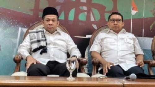 Fahri Hamzah dan Fadli Zon (Foto: Tribunnews)