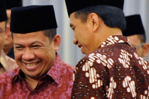 Fahri Hamzah dan Presiden Joko Widodo (Foto: Gelora News)