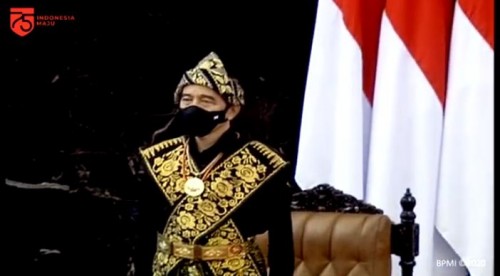 Presiden Jokowi hadiri sidang tahunan MPR (Foto: YouTube Sekretariat Presiden)