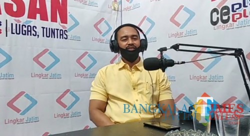 Ha'i, Wakil Ketua Komisi A DPRD Bangkalan saat hadiri san rasan bersama Aliman Harish