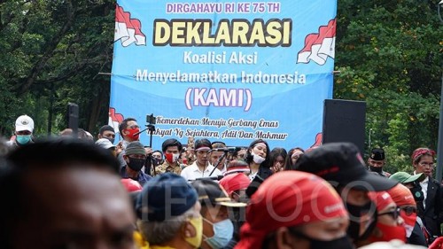 Deklarasi Koalisi Aksi Menyelamatkan Indonesia (KAMI) di Jakarta 18 Agustus 2020. (Foto: Tempo.co)