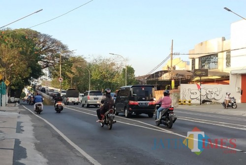 Suasana Jalan Ahmad Yani saat Kamis (20/8/2020) sore hari (Hendra Saputra)