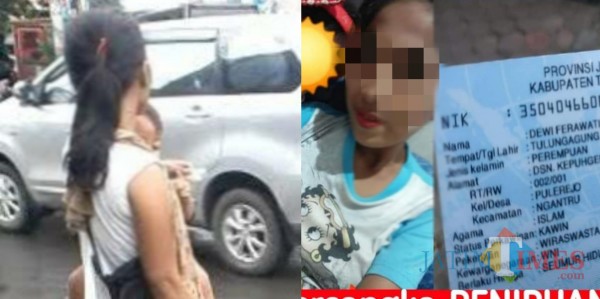 Ilustrasi dan foto pelaku