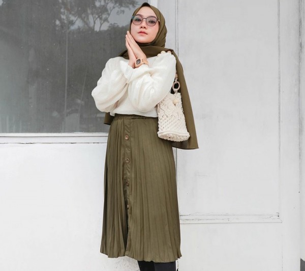 midi skirt untuk hijab