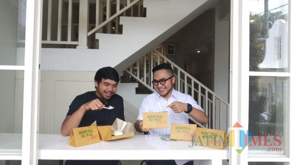 Warteg BUngKUS sediakan kemasan unik dan higienis untuk tarik pelanggan (Pipit Anggraeni/MalangTIMES).