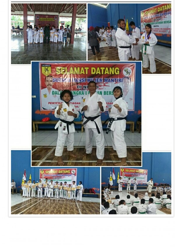 Latihan persiapkan atlet karate tanding di kejuaraan dunia