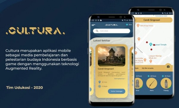 Cultura, sebuah aplikasi mobile media pembelajaran dan pelestarian budaya Indonesia berbasis game. (Foto: istimewa)