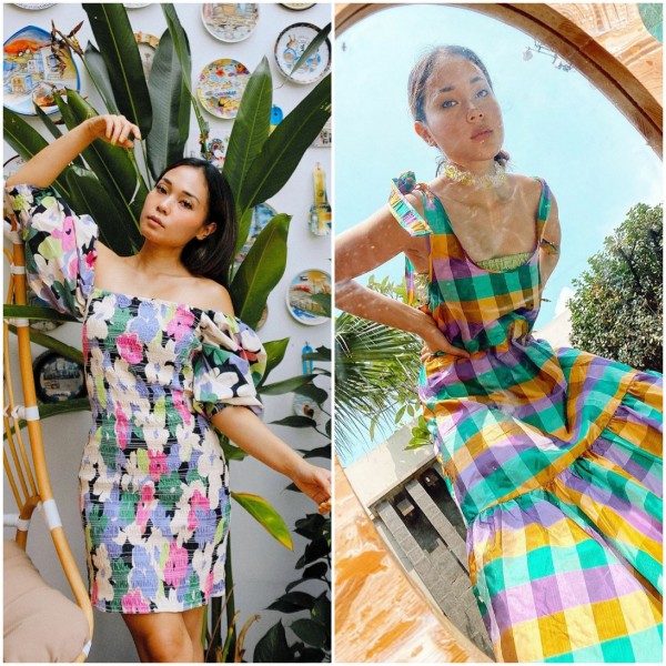 Gaya busana influencer Ayla Dimitri tema vintage dan playful. (Foto: Instagram @ayladimitri).