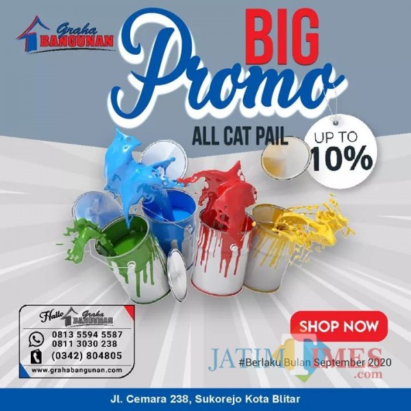 Graha Bangunan Gelar Big Promo All Cat Pail