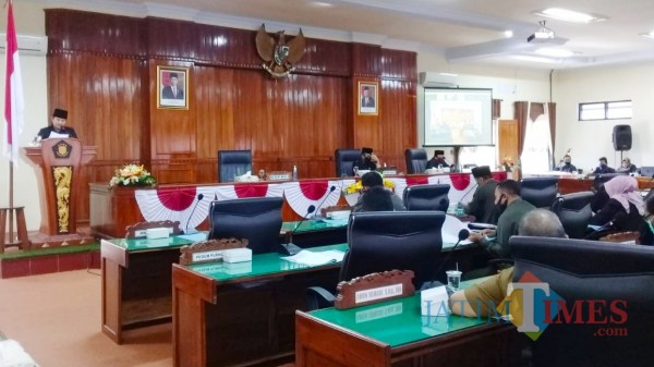 Suasana Rapat Paripurna di gedung DPRD Trenggalek