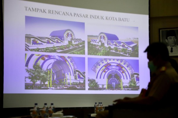 Tampak rencana Pasar Kota Batu. (Foto: istimewa)