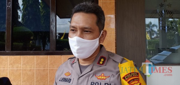 Kapolres Blitar Kota, AKBP Leonard M Sinambela.(Foto : Aunur Rofiq/BlitarTIMES)