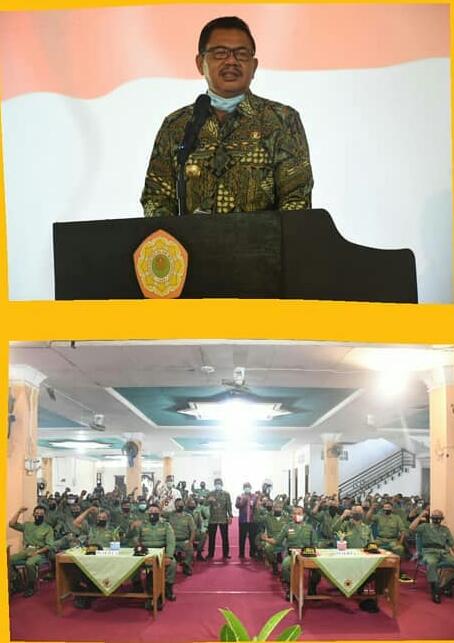 Pembekalan Pengamanan TPS, PPS, PPK, Satlinmas dan Panitia Llogistik Pilkada Kabupaten Mojokerto 2020 (Foto: IG protokol_kabmojokerto)