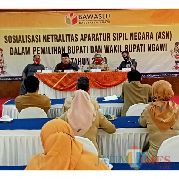 Sosialisasi diikuti Kepala Organisasi Perangkat Daerah dan Camat Se-Kabupaten Ngawi.