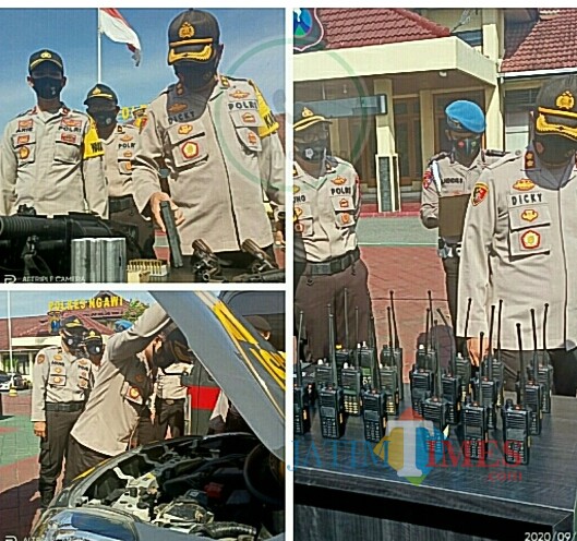 Apel sarpras dipimpin langsung Kapolres Ngawi AKBP Dicky Ario Yustisianto