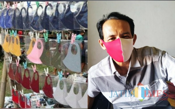 Masker Scuba yang semakin diminati masyarakat Tulungagung / Foto : Anang Basso / Tulungagung TIMES