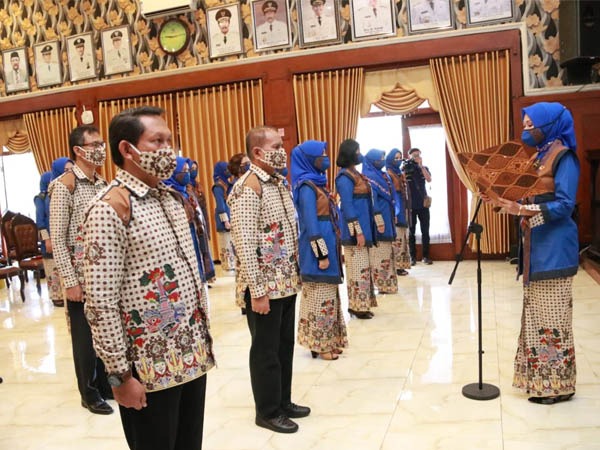 Pengukuhan kepengurusan Dekranasda Kota Malang periode 2018-2023 di Balai Kota Malang, Rabu (16/9). (Foto: Humas Pemkot Malang).