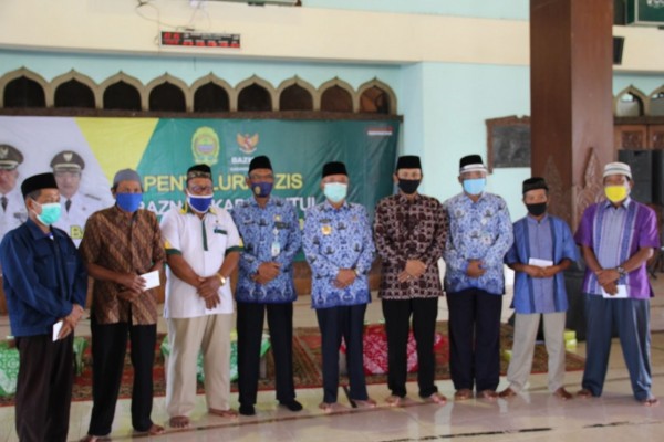 Bupati Bantul bersama Baznas , Takmir Masjid dan Marbot
