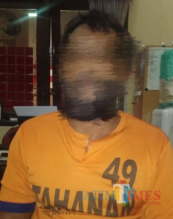 Pelaku berinisial K diamankan Satreskrim Polres Blitar