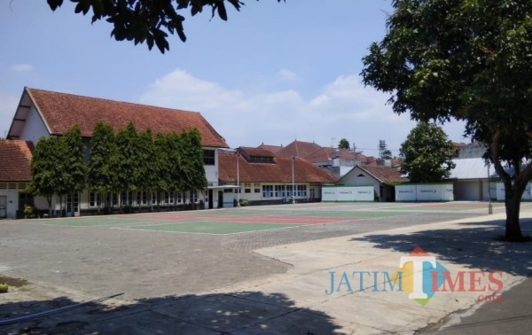 Area di Polkesma yang rencananya bakal dijadikan sebagai RS Darurat Lapangan di Kota Malang. (Arifina Cahyanti Firdausi/MalangTIMES).