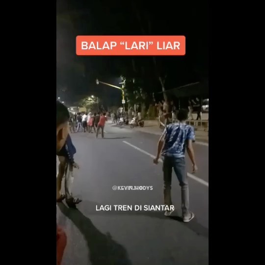 Kegiatan balap lari liar yang saat ini tengah menjadi trend (Ist)