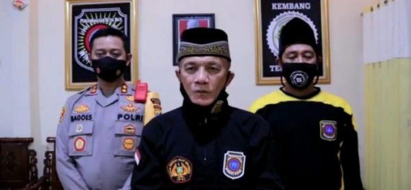 Ketua Umum PSHW saat memberikan imbauan kepada seluruh Warga PSHW Madiun