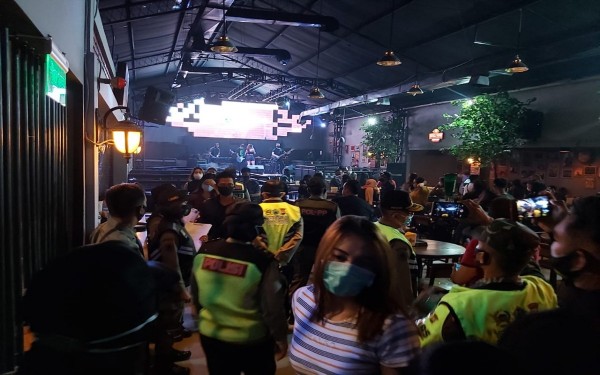 Lokasi Backroom by Triangle yang disidak tim Pemburu Pelanggar Protokol Covid 19 (Ist)