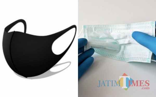Masker scuba dan Masker Medis / Foto : Istimewa / Tulungagung TIMES