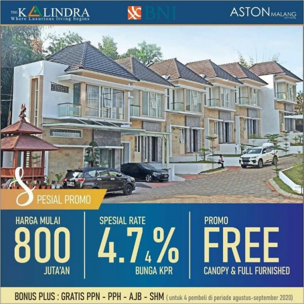 Town House The Kalindra. (Istimewa)