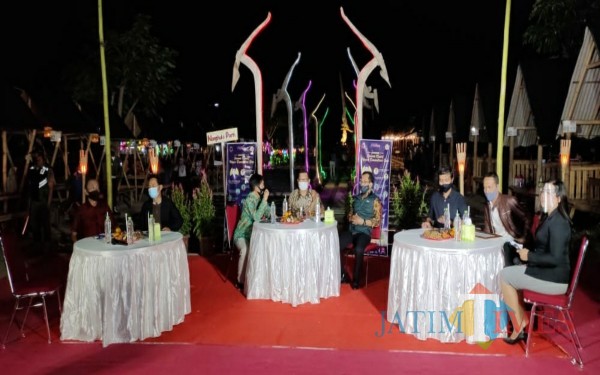 Suasana Webinar di Nangkula Park tegap memperhatikan protokol kesehatan / Foto : Istimewa / Tulungagung TIMES