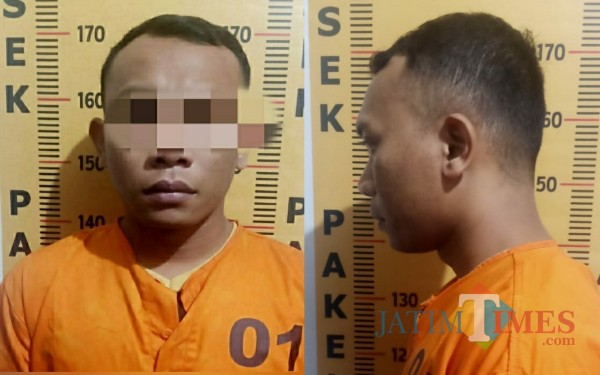 Tersangka yang berhasil ditangkap Polsek Pakel./ Foto : Dokpol / Tulungagung TIMES