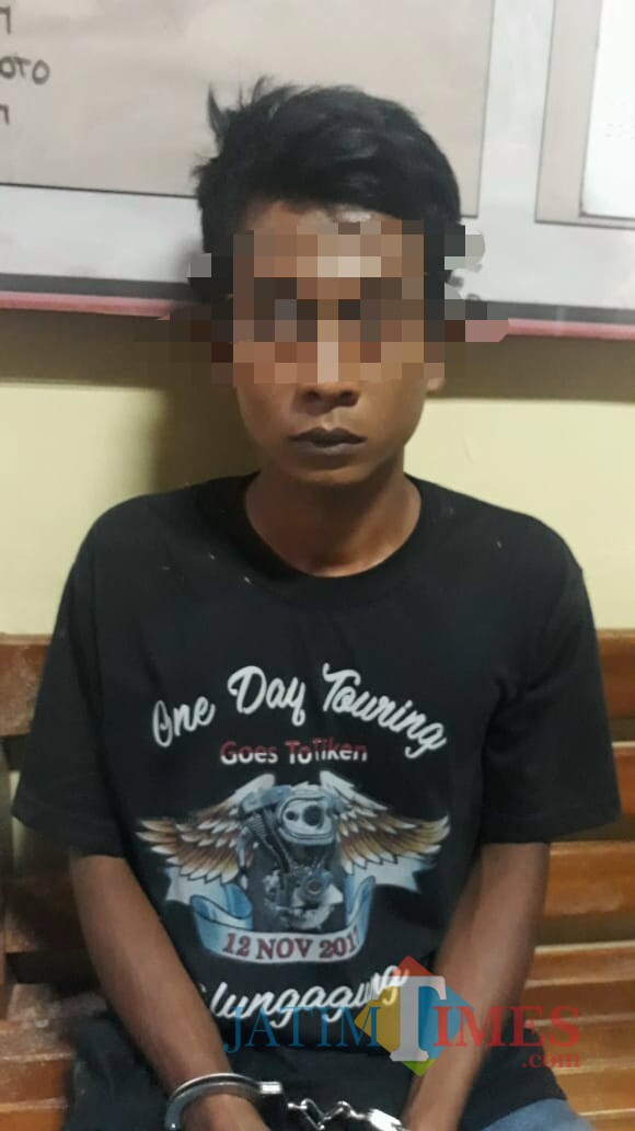 Pelaku DA diamankan polisi usai melakukan percobaan pencurian