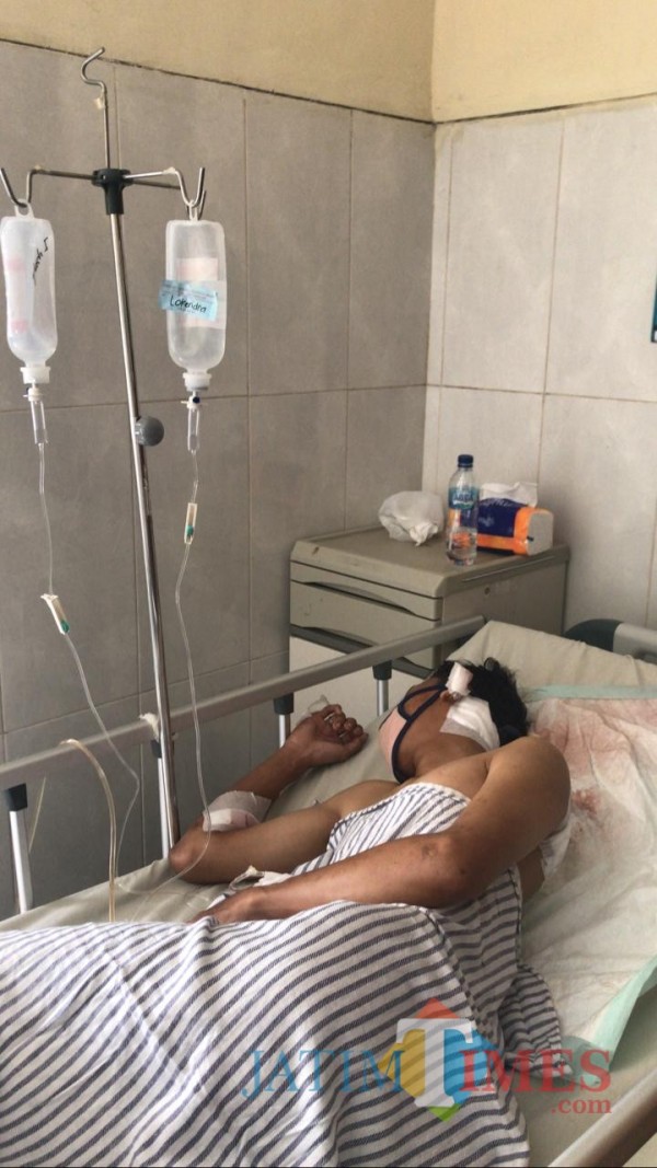 Korban Begal (Foto: Bramastyo Dhieka Anugerah / JatimTIMES)