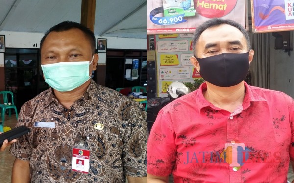 Kadinsos Suyanto dan Anggota Komisi C, Heru Santoso / Foto : Anang Basso / Tulungagung TIMES