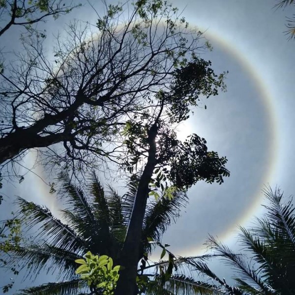 Fenomena Halo Matahari yang sempat terlihat di wilayah Malang (Ist)