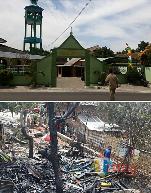 Gedung yayasan nurul azhar ludes kebakar