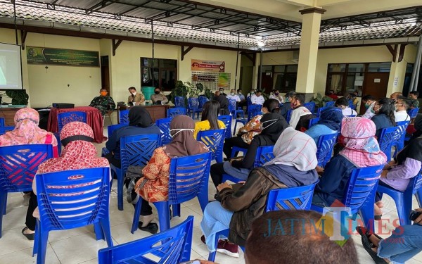 Para peserta ujian perangkat di Kauman / Foto : Istimewa / Tulungagung TIMES