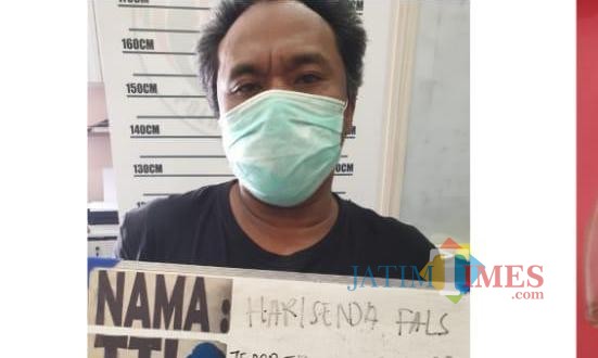 Hari Senda Flas, salah satu pelaku yang diamankan Satreskoba Polres Jember (foto : istimewa / Jatim TIMES)